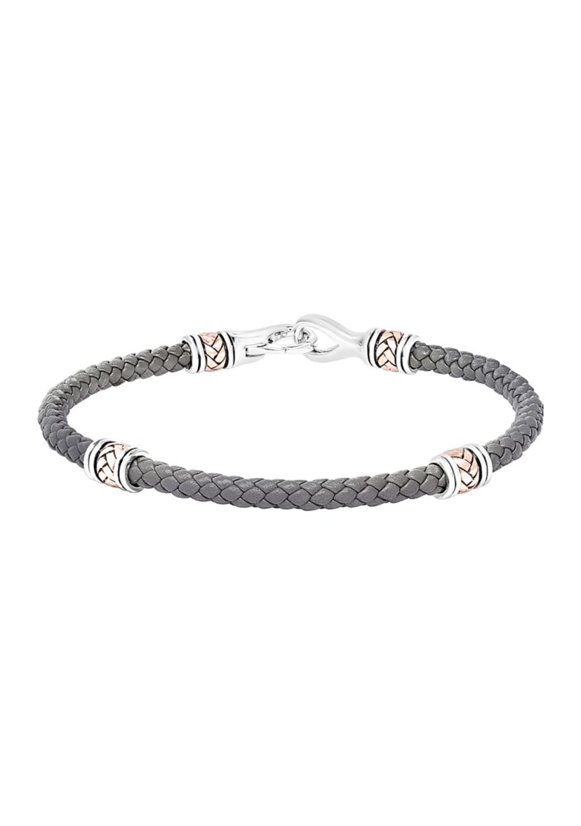 Bracelet in Sterling Silver and 18k Yellow Gold 