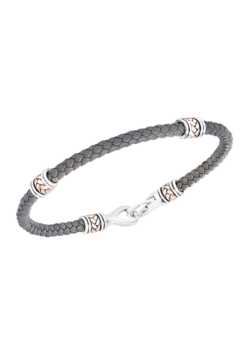 Bracelet in Sterling Silver and 18k Yellow Gold 