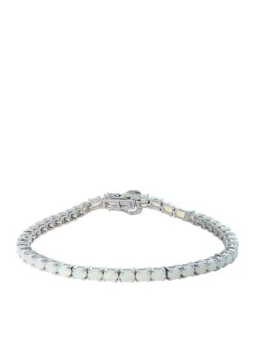 Effy® 4.50 ct. t.w. Opal Tennis Bracelet In Sterling Silver | belk