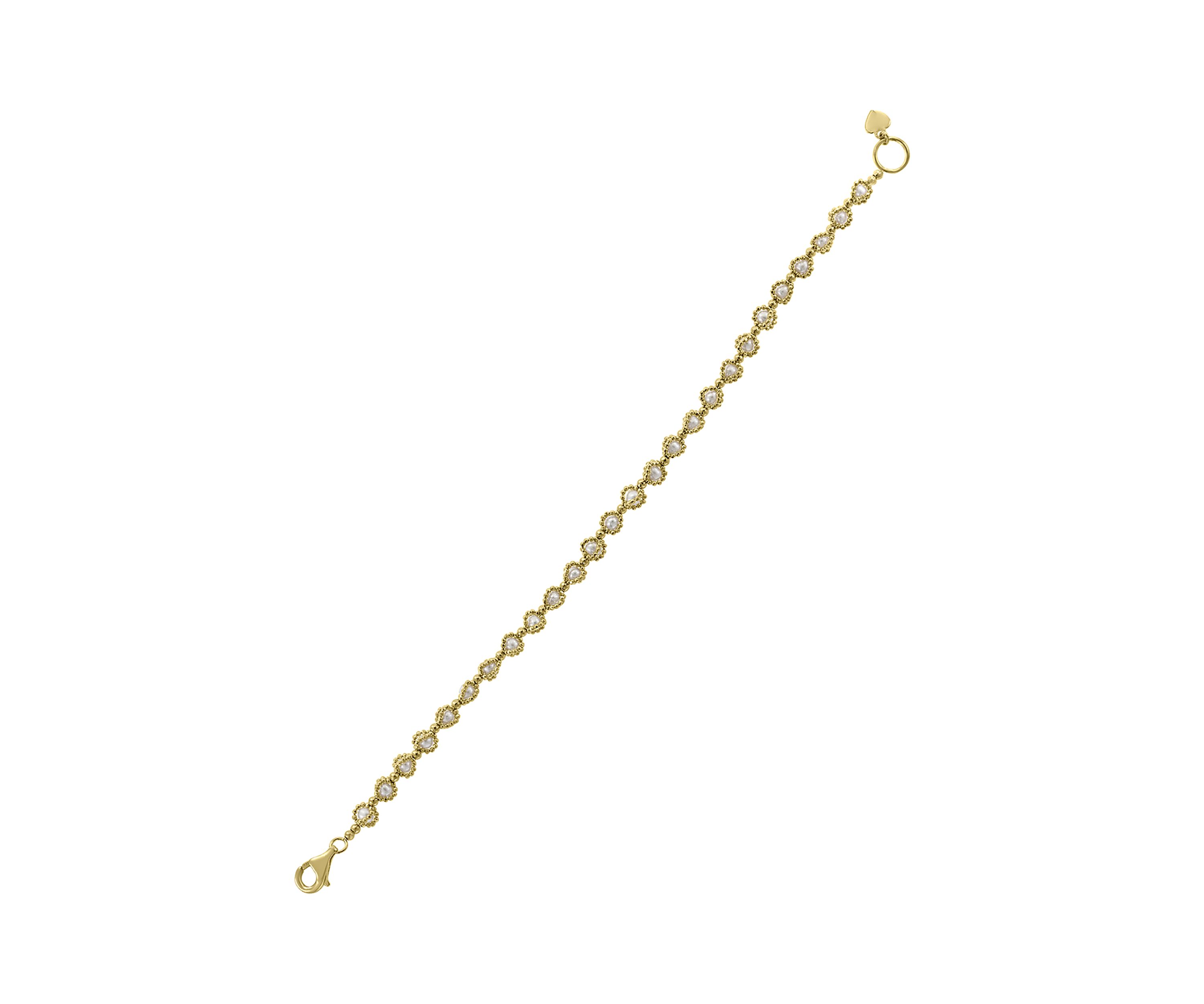 Freshwater Pearl Bracelet in Sterling Silver