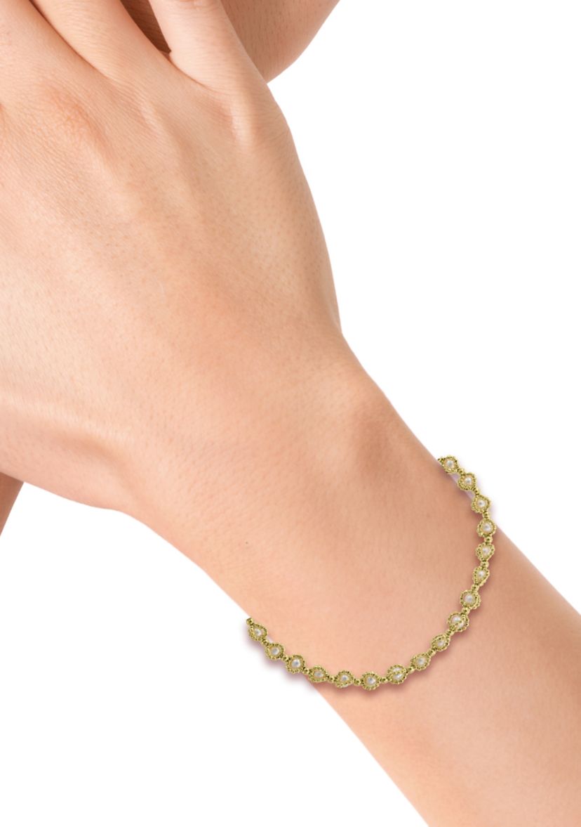 Freshwater Pearl Bracelet in Sterling Silver