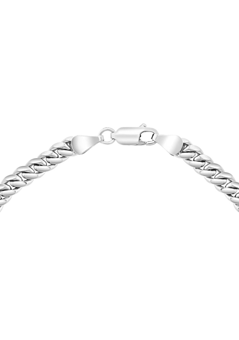 Mens Sterling Silver  8.5 Inch Link Bracelet