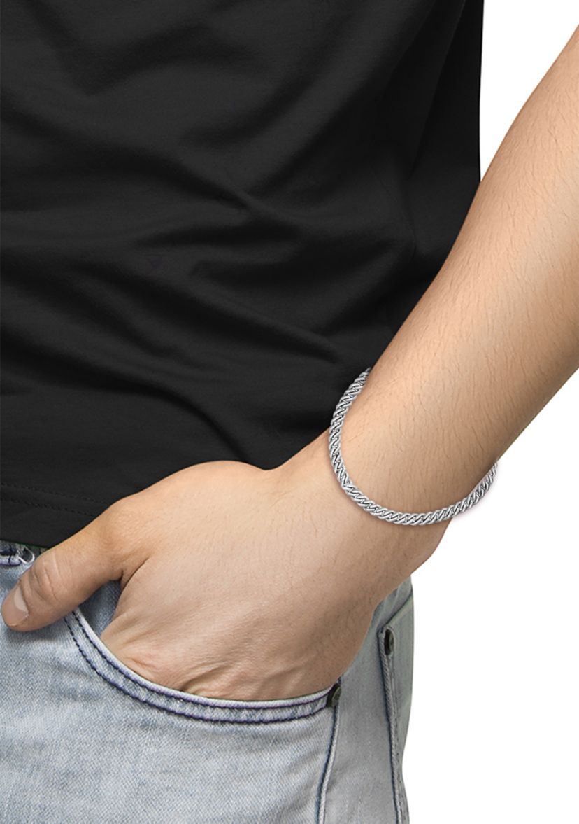 Mens Sterling Silver  8.5 Inch Link Bracelet