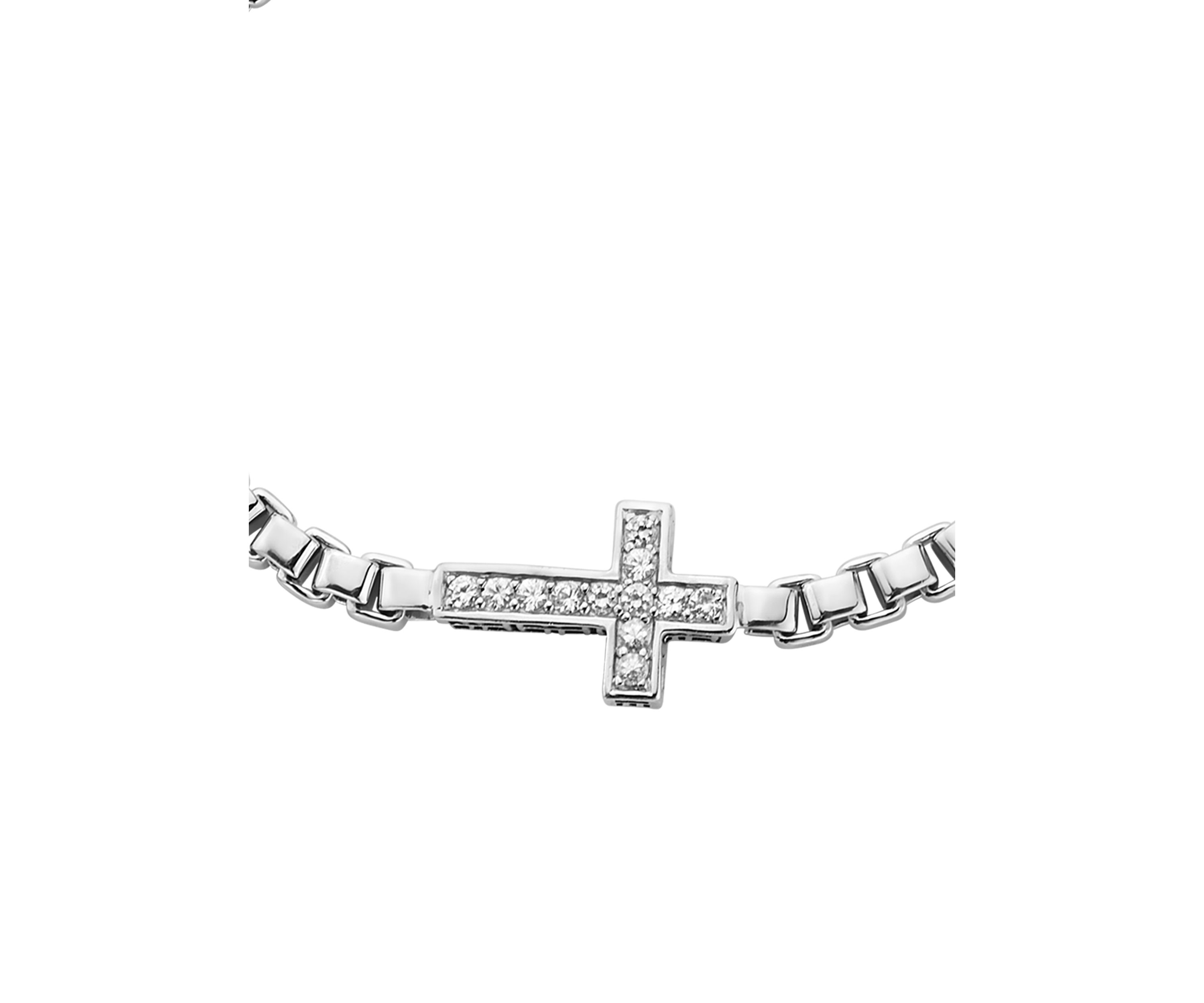 Mens 5/8 ct. t.w. White Sapphire Sterling Silver Bracelet 