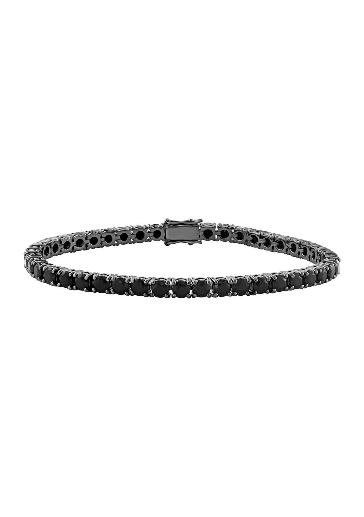 Sterling Silver Black Spinel Bracelet