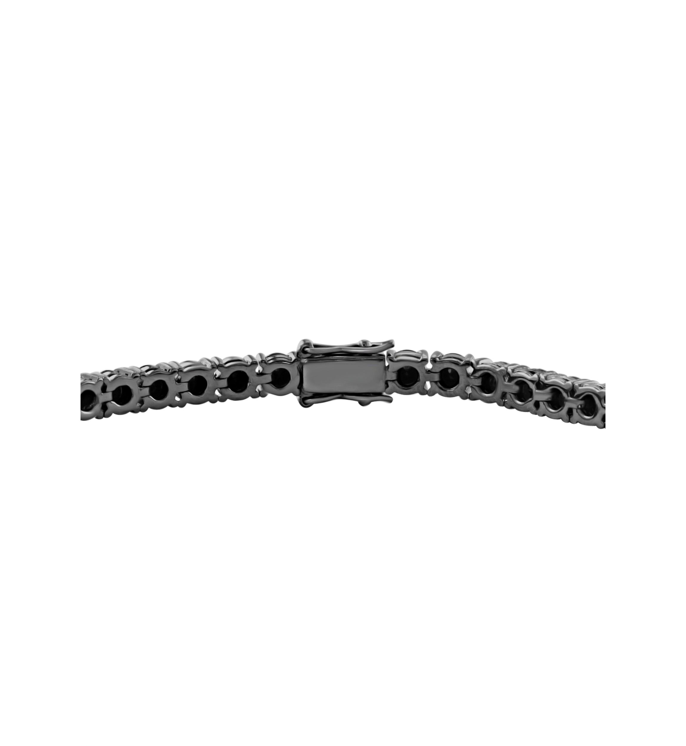 Sterling Silver Black Spinel Bracelet
