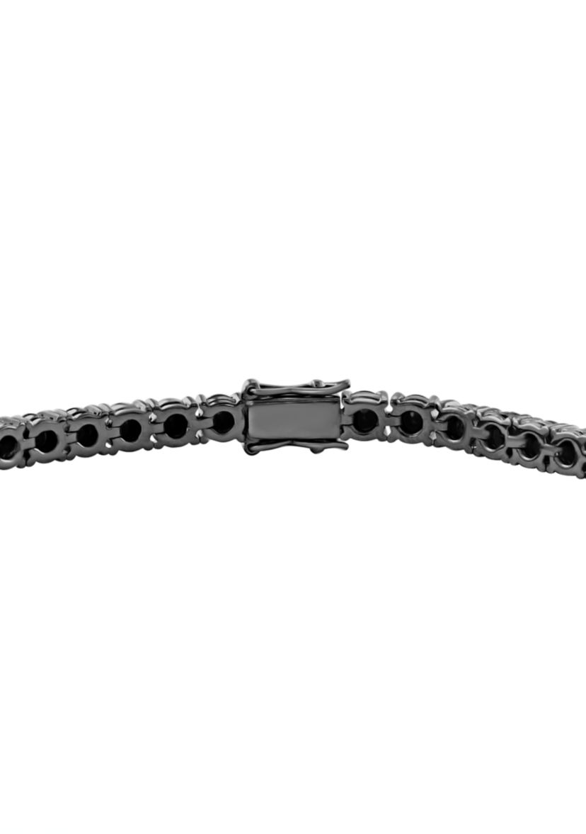 Sterling Silver Black Spinel Bracelet