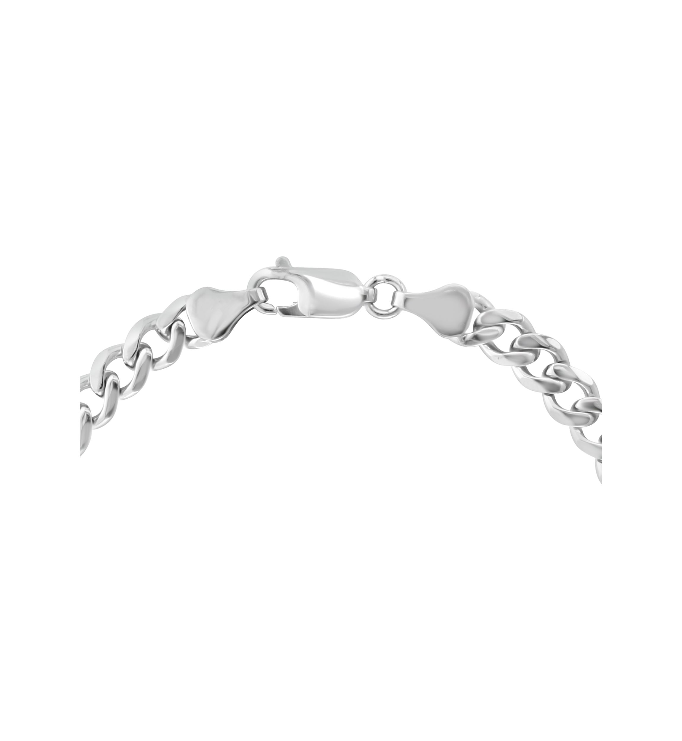 Mens White Sapphire and Onyx Compass Bracelet in Sterling Silver