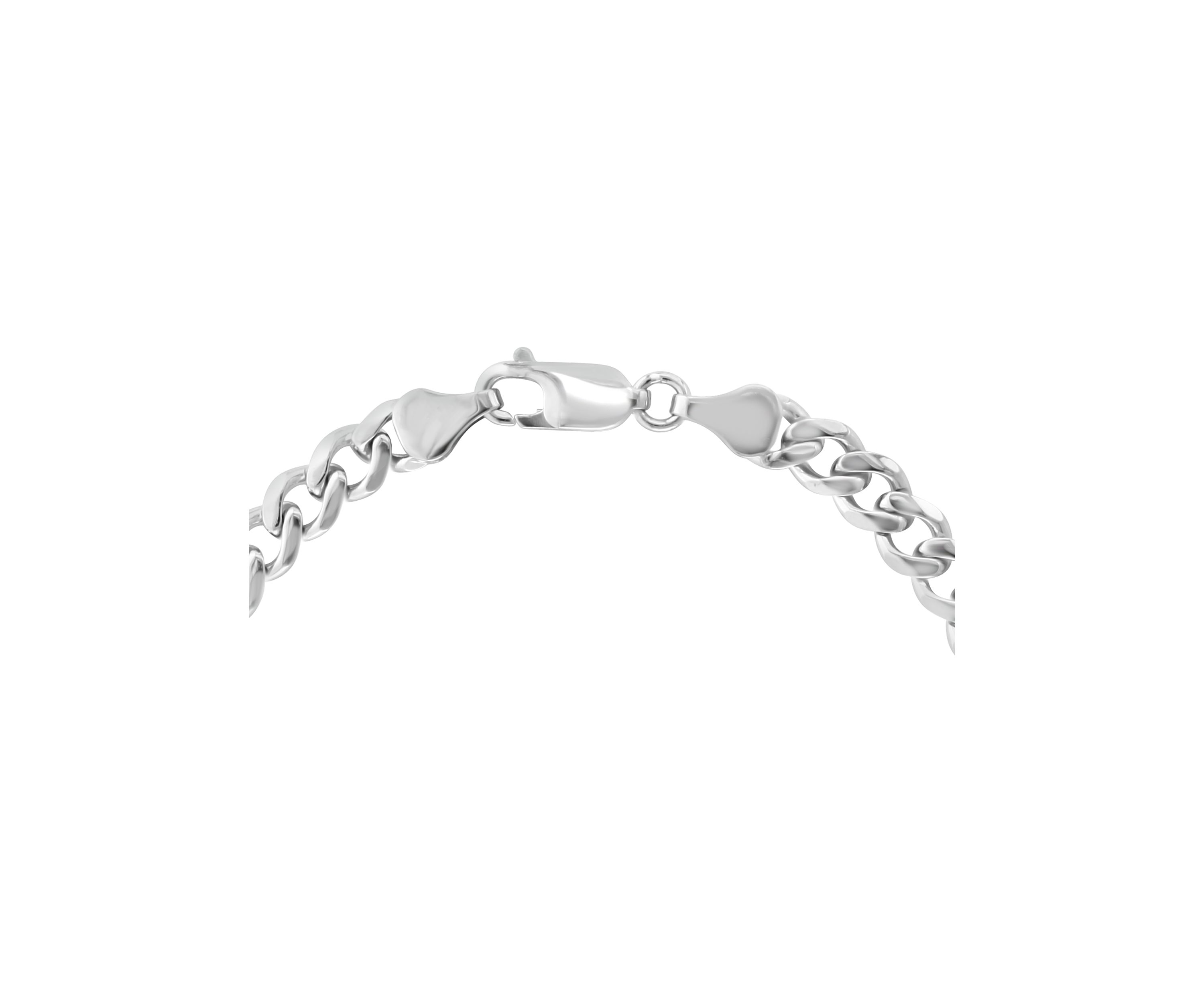 Mens White Sapphire and Onyx Compass Bracelet in Sterling Silver