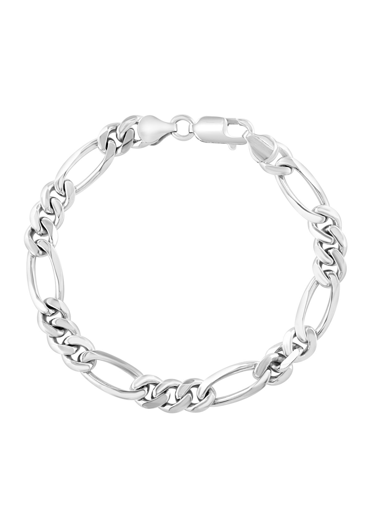 Mens Figaro Bracelet in Sterling Silver
