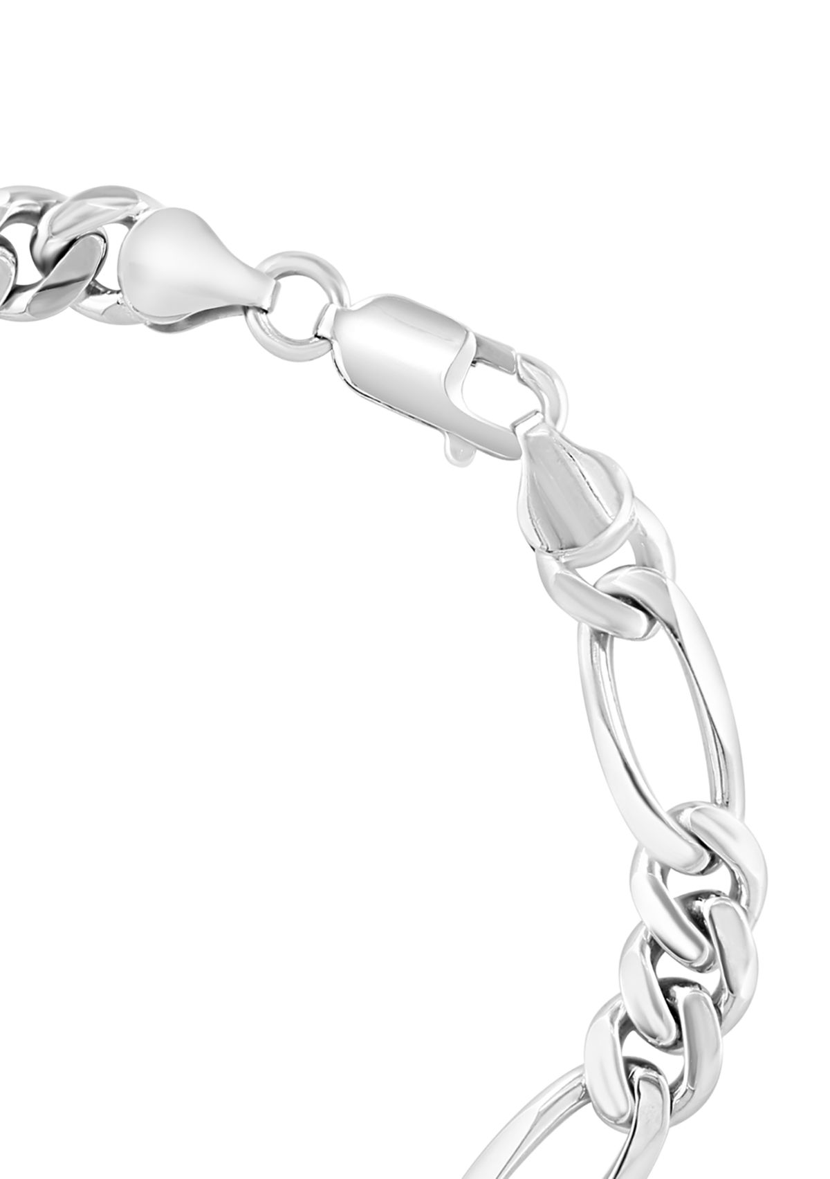 Mens Figaro Bracelet in Sterling Silver