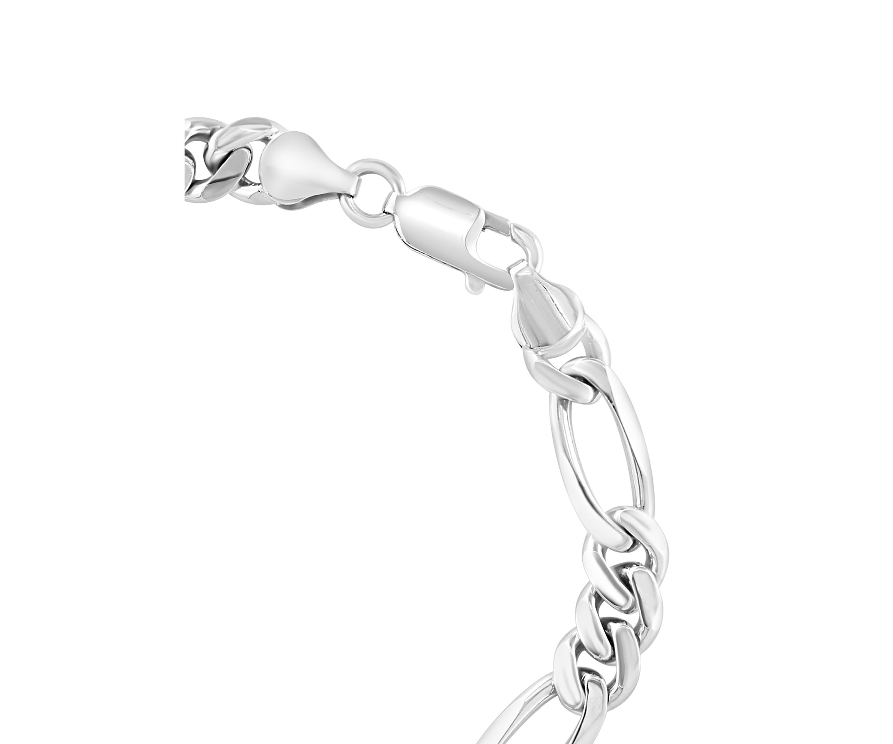 Mens Figaro Bracelet in Sterling Silver