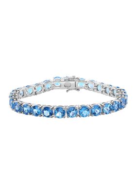 Effy Sterling Silver Blue Topaz Bracelet, 7