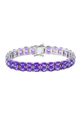 Effy Amethyst Tennis Bracelet in Sterling Silver