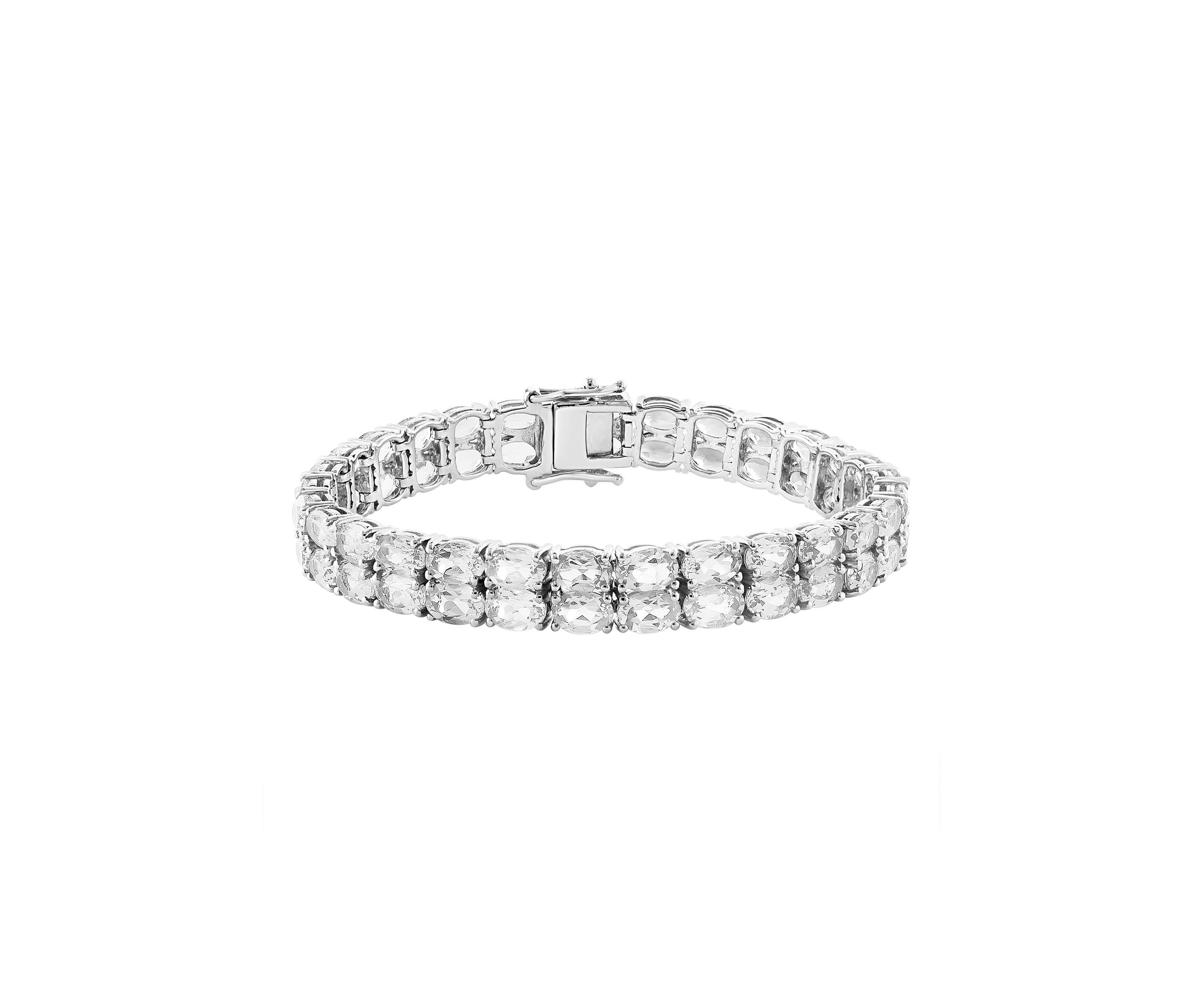 31.9 ct. t.w. White Topaz Bracelet in Sterling Silver