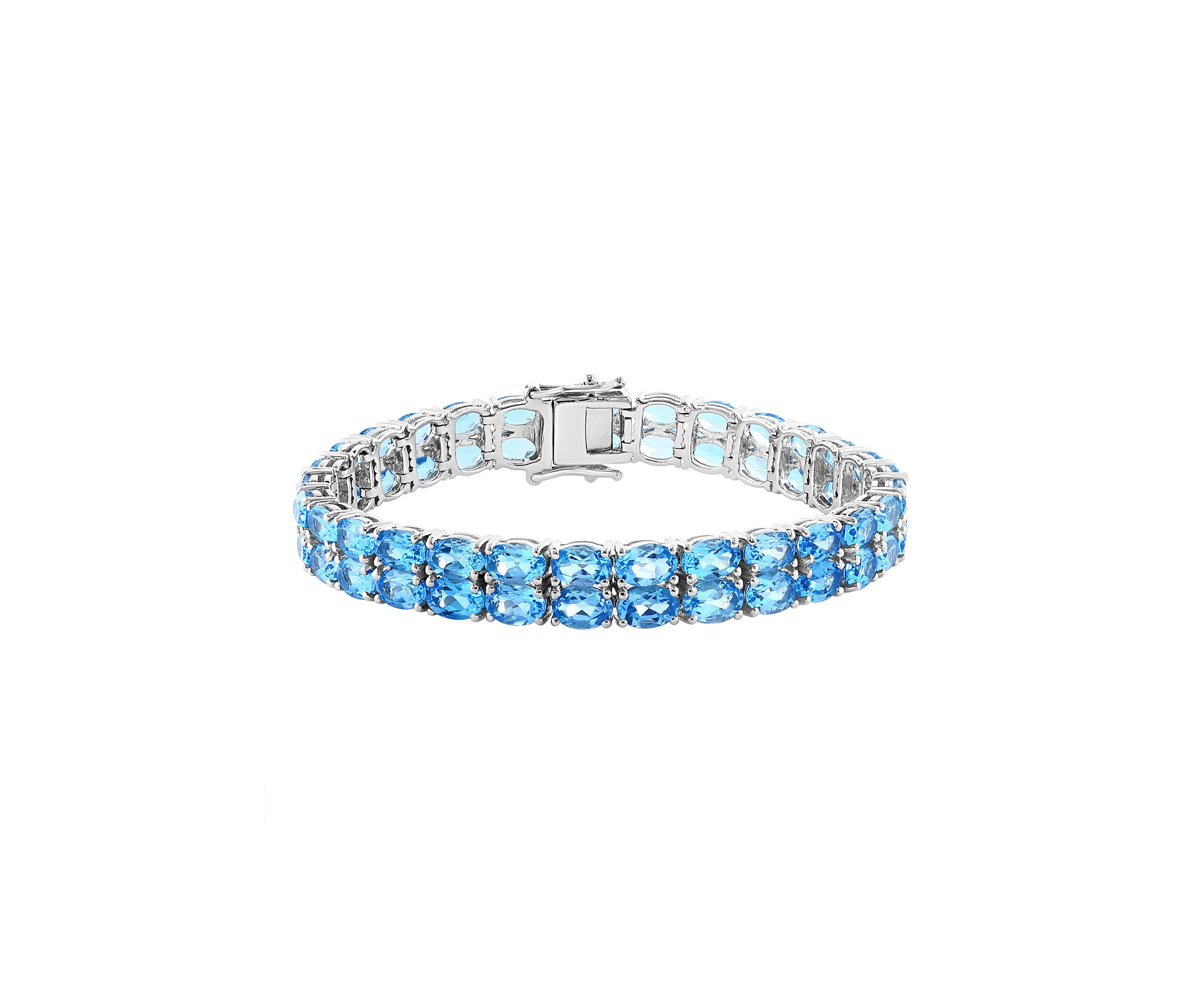 Sterling Silver Blue Topaz Bracelet