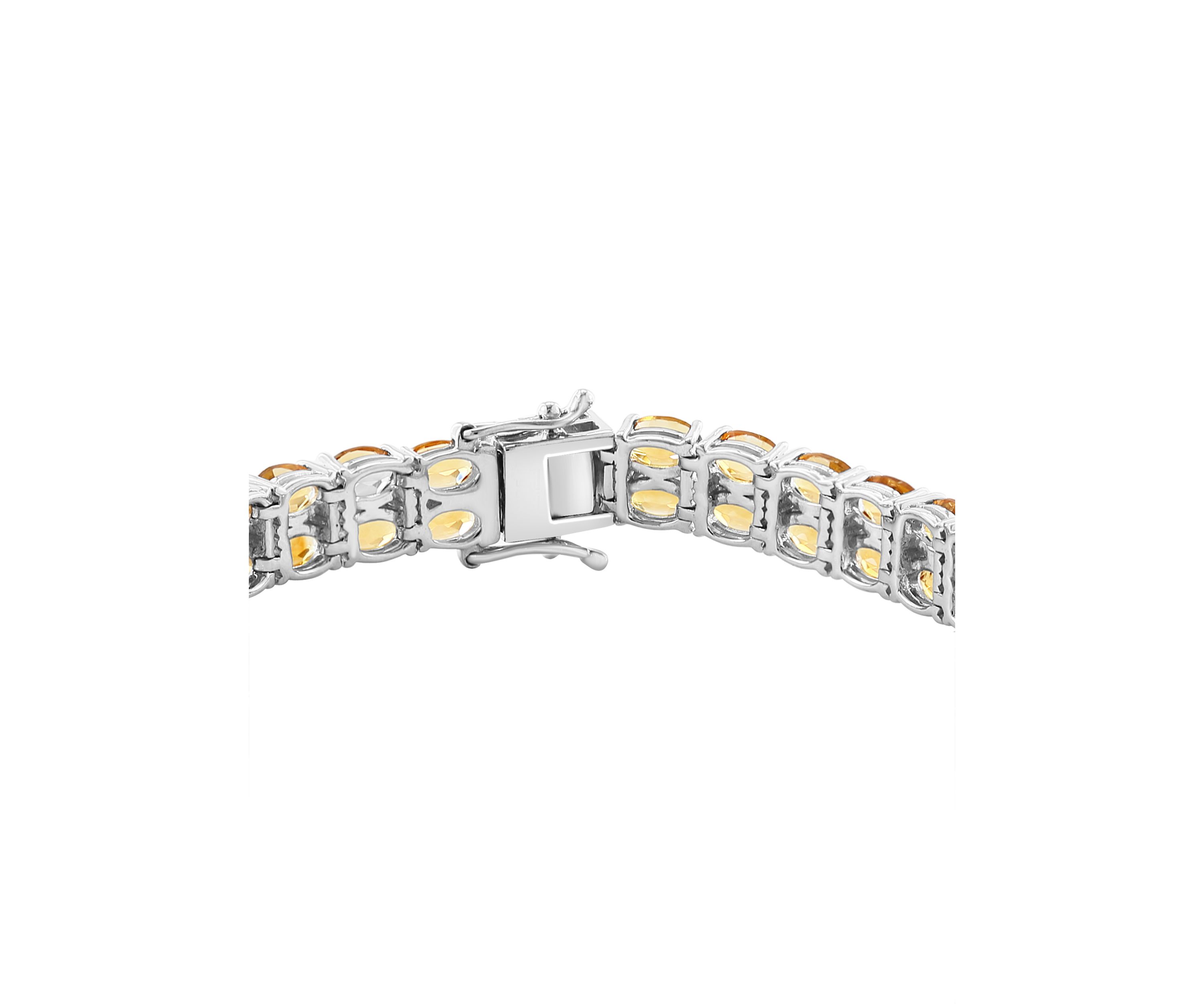 Sterling Silver Citrine Bracelet 