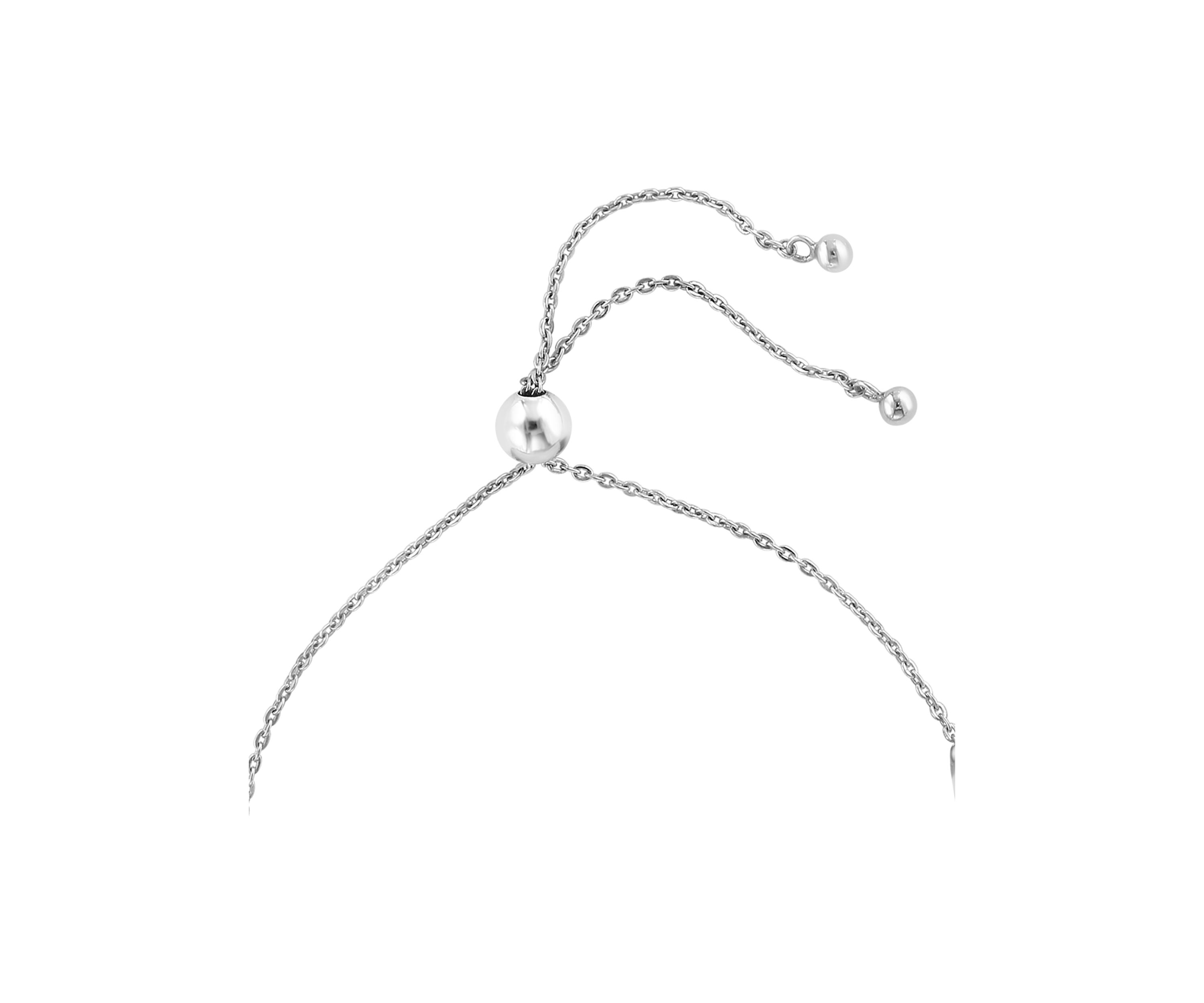 Sterling Silver Blue Topaz Bolo Bracelet