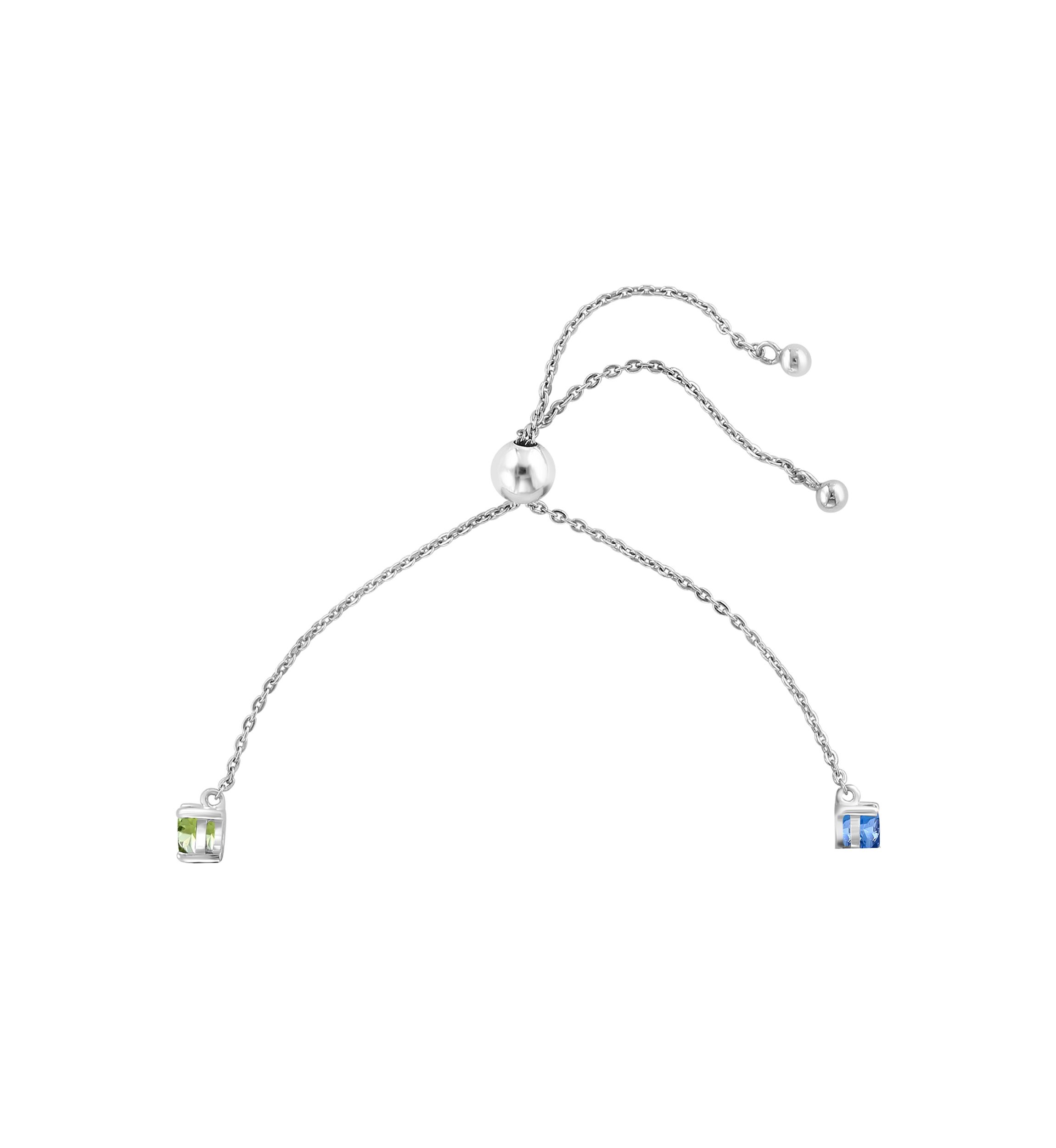 Sterling Silver Multi Bolo Bracelet
