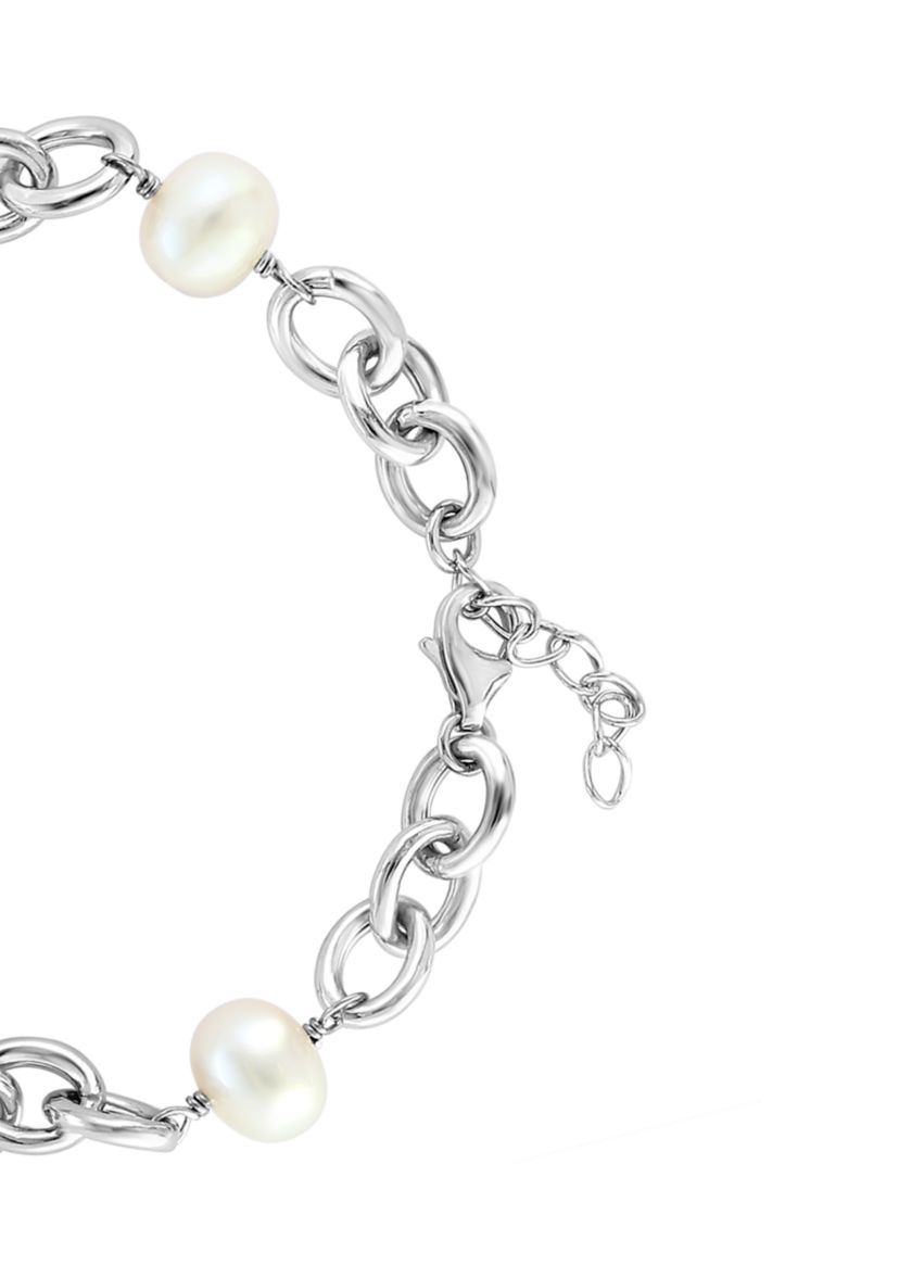 Sterling Silver Freshwater Pearl 8" Bracelet 