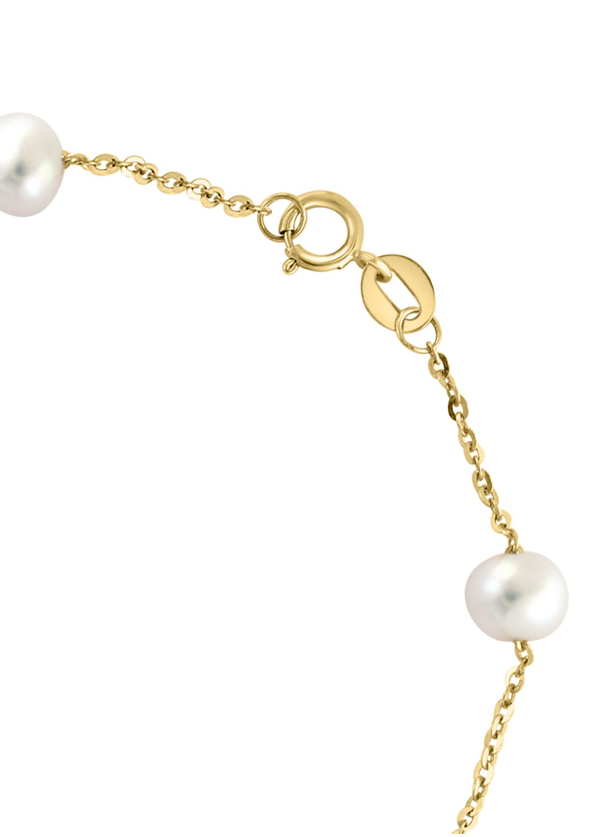 Freshwater Pearl Bracelet in 14K Yellow Gold