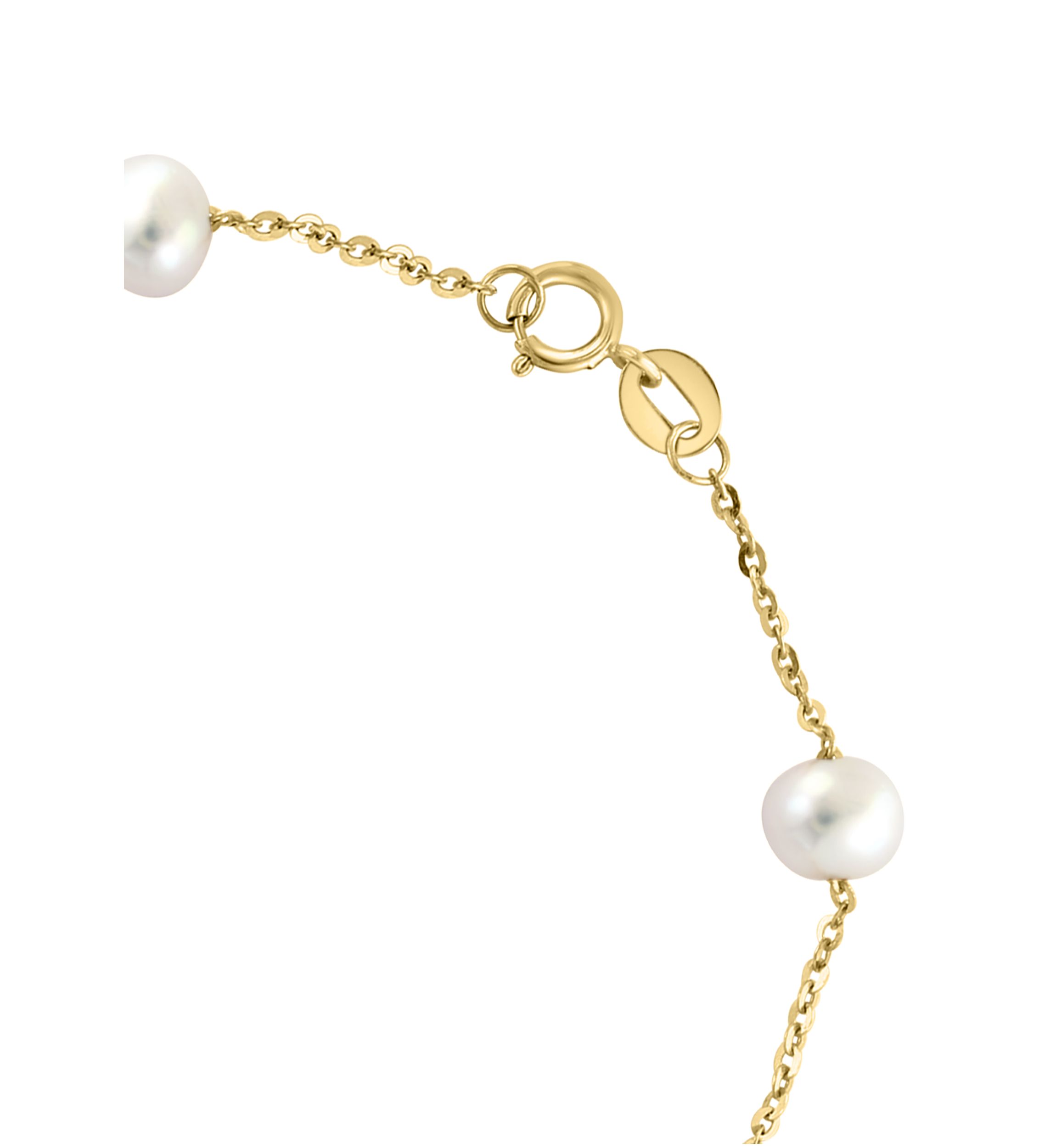 Freshwater Pearl Bracelet in 14K Yellow Gold