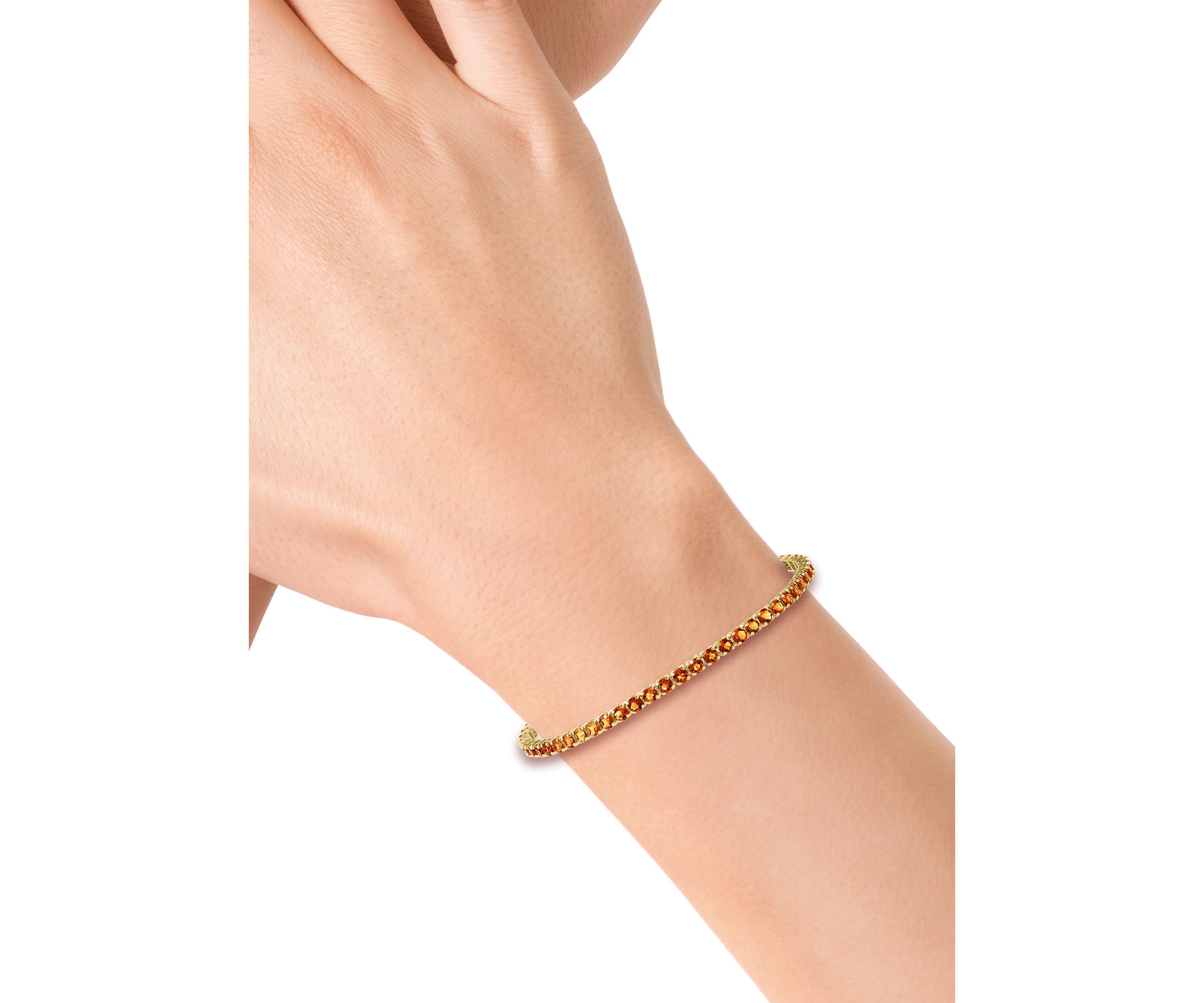 4.55 ct. t.w. Citrine Bracelet in 14K Yellow Gold