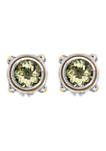  7.1 ct. t.w. Green Amethyst Earrings in Sterling Silver 