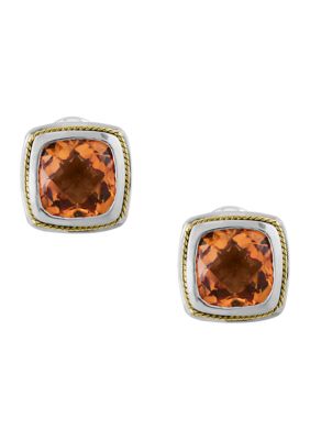 Effy 4.1 Ct. T.w. Citrine Earrings In Sterling Silver -  0617892493324