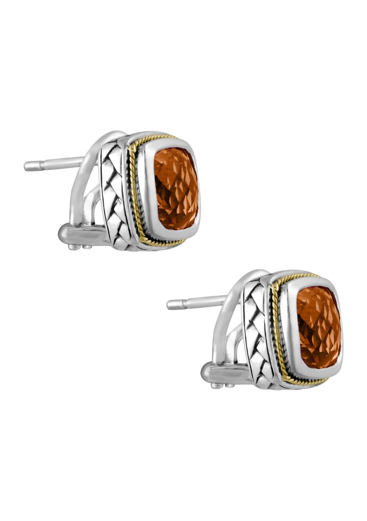 4.1 ct. t.w. Citrine Earrings in Sterling Silver