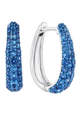 Effy London Blue Topaz Earrings in Sterling Silver