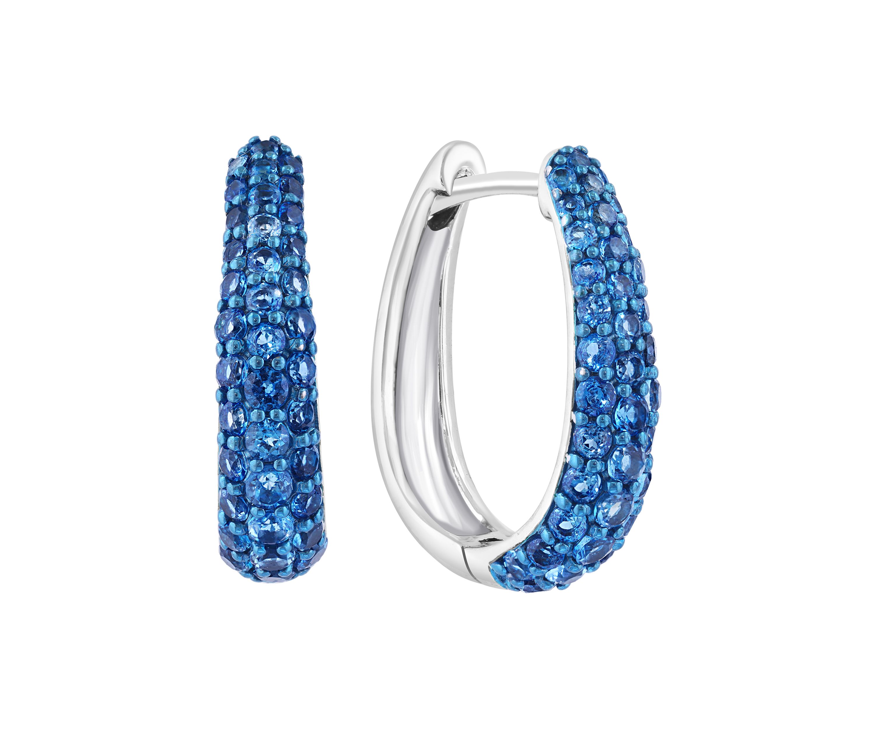London Blue Topaz Earrings in Sterling Silver