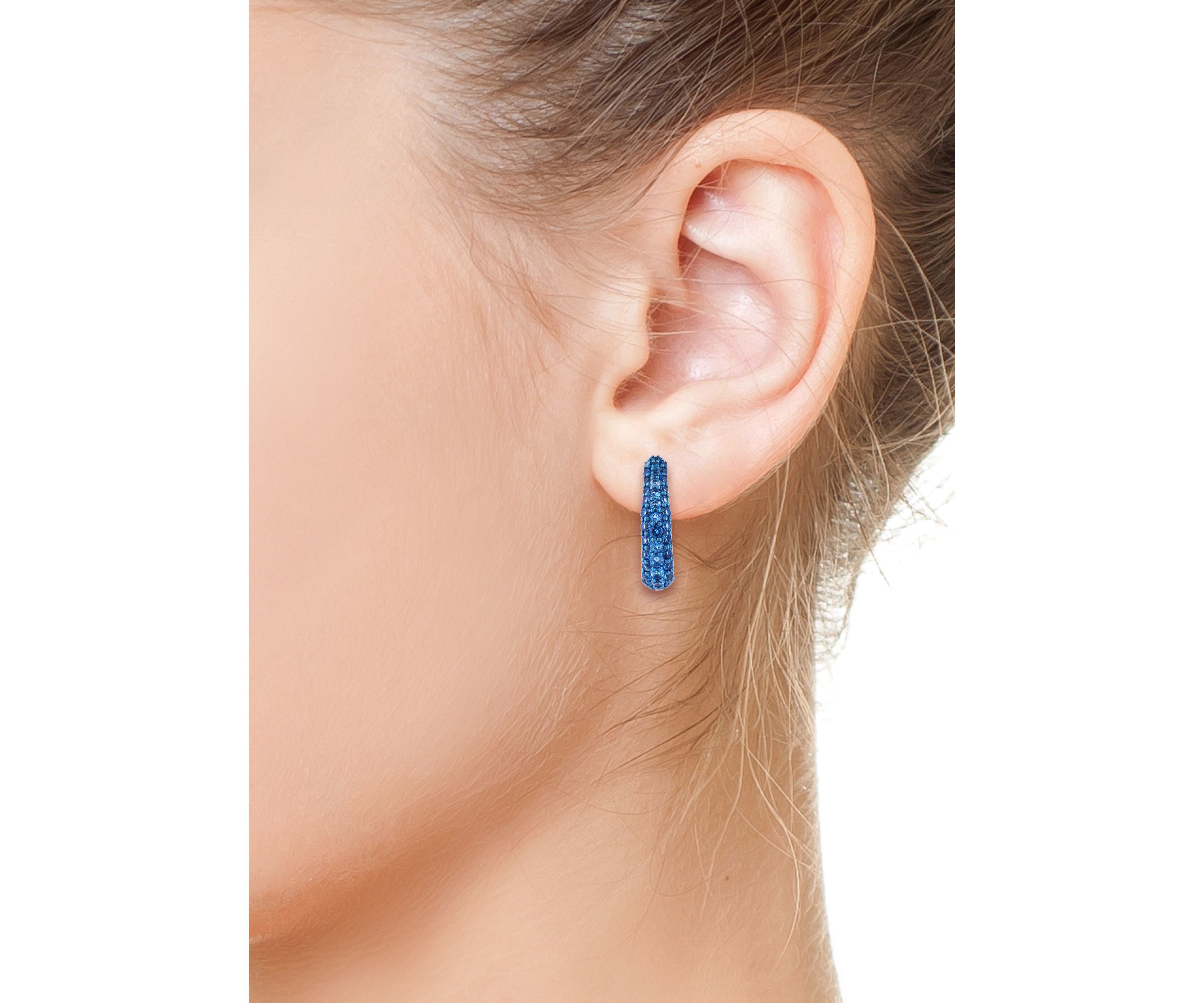 London Blue Topaz Earrings in Sterling Silver