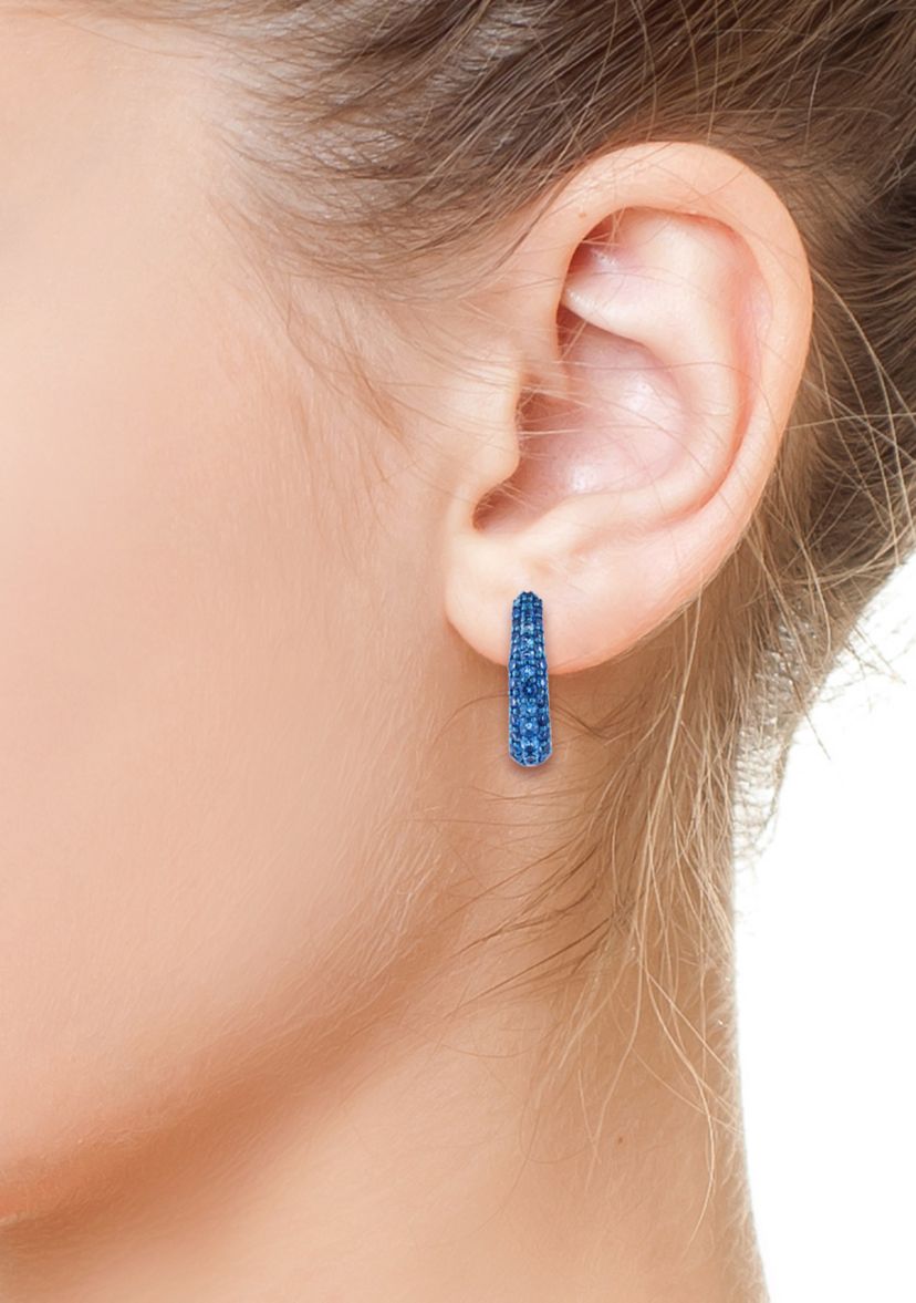 London Blue Topaz Earrings in Sterling Silver