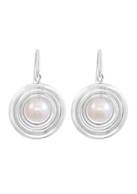 Effy Freshwater Pearl Earrings in Sterling Silver