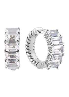 Effy Sterling Silver, Quartz Crystal Earrings, Silver