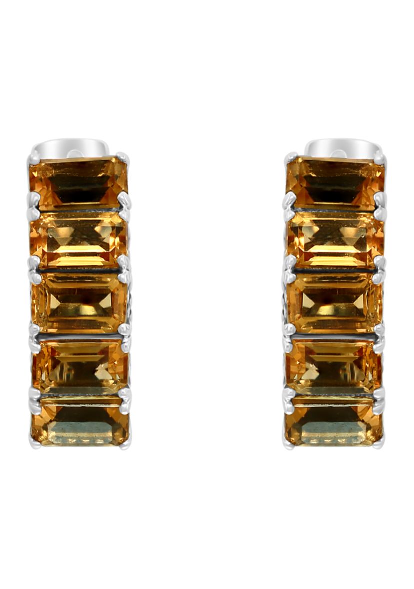 Sterling Silver Citrine Earrings