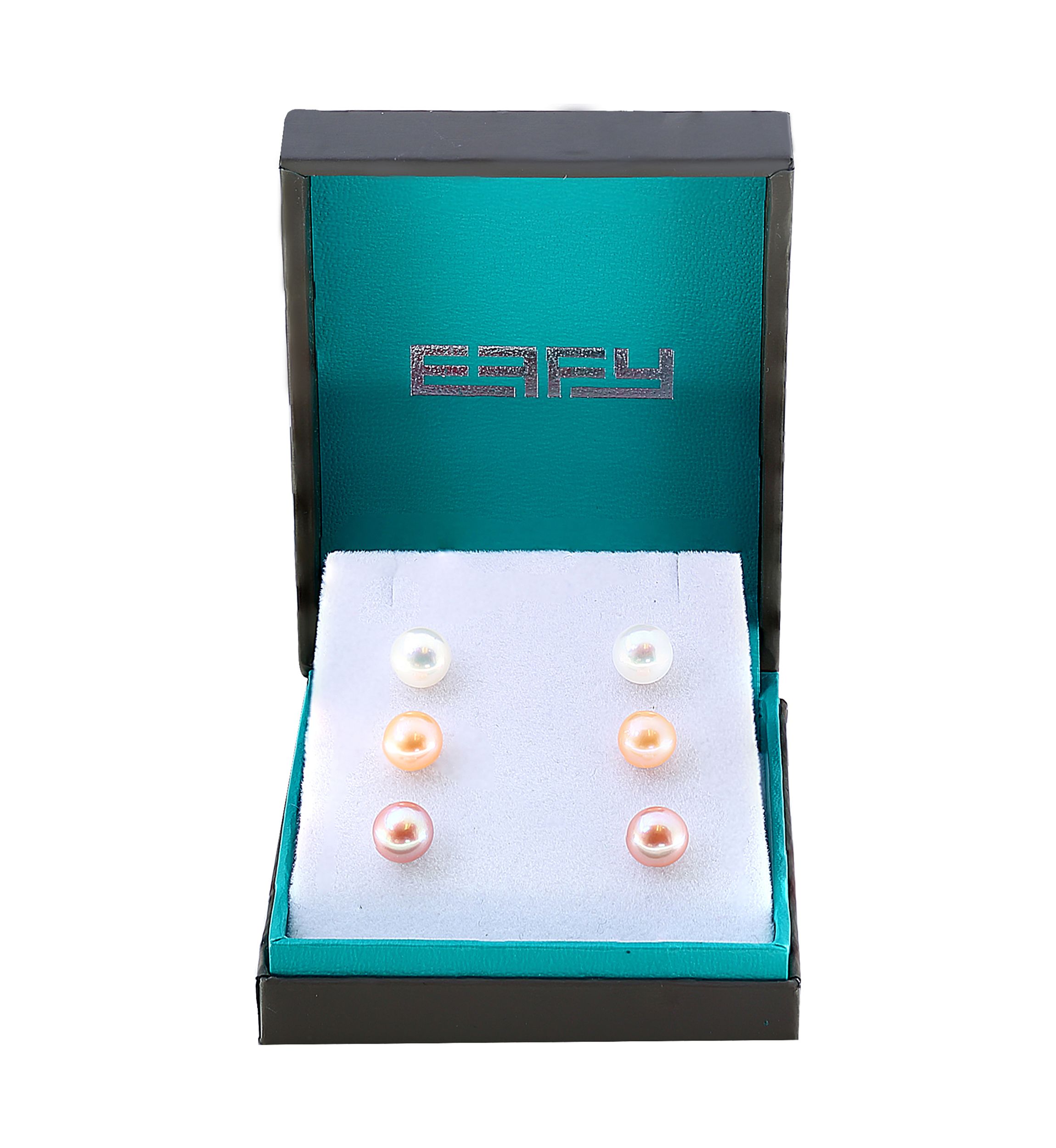 9 Millimeter Freshwater Pearl Stud Earrings in Sterling Silver - Boxed Set