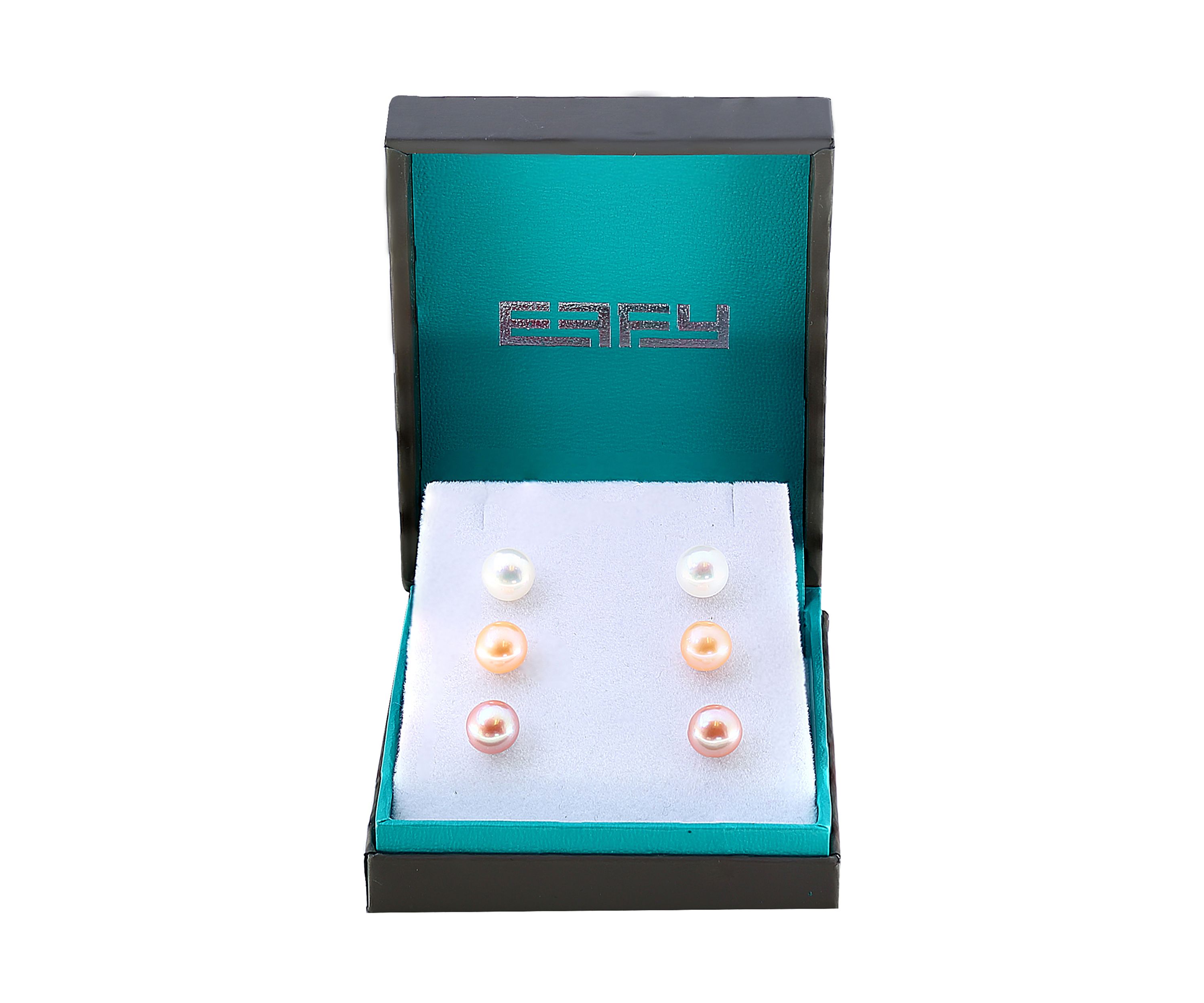 9 Millimeter Freshwater Pearl Stud Earrings in Sterling Silver - Boxed Set