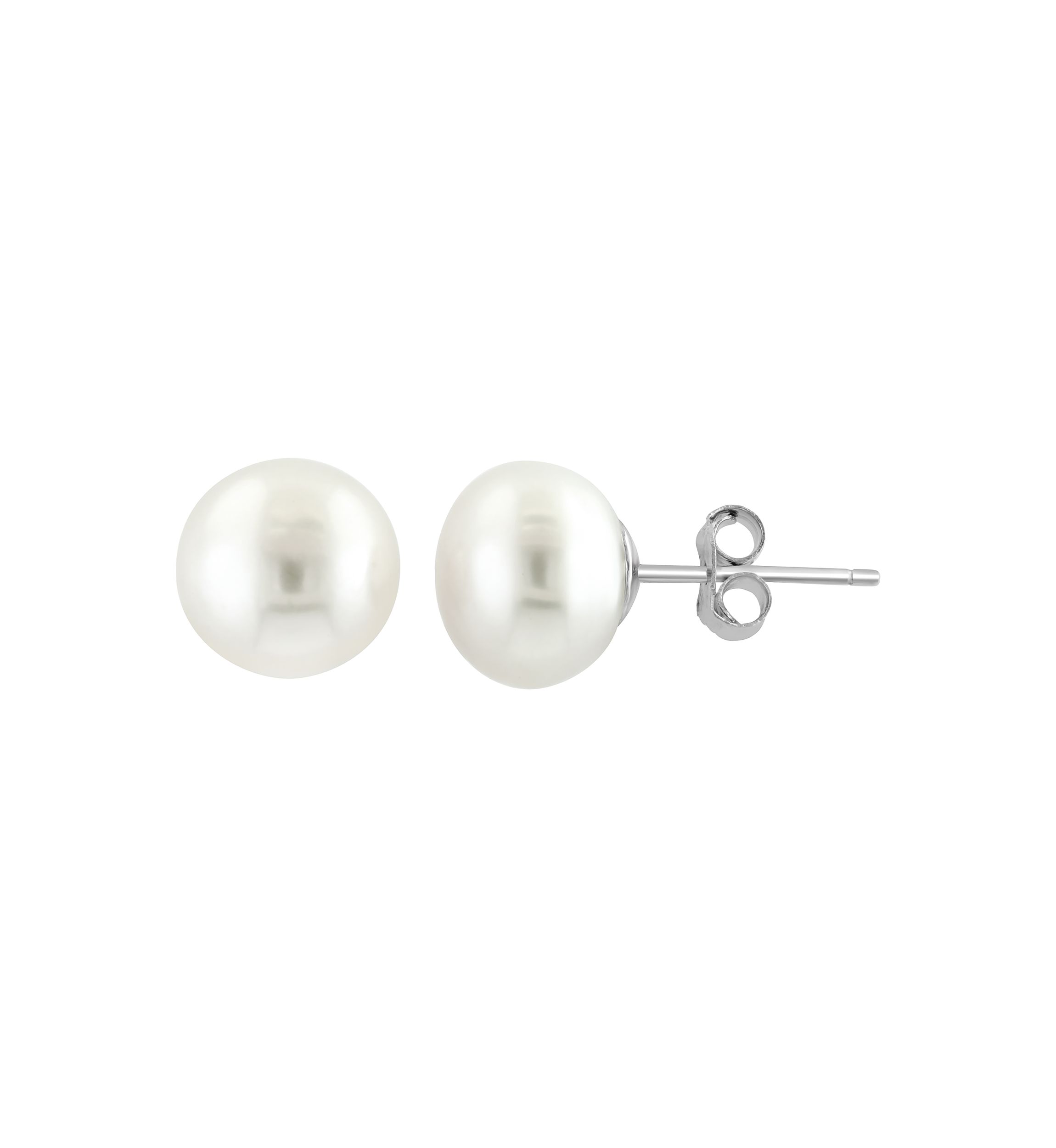 Sterling Silver Freshwater Pearl Earring Set 
