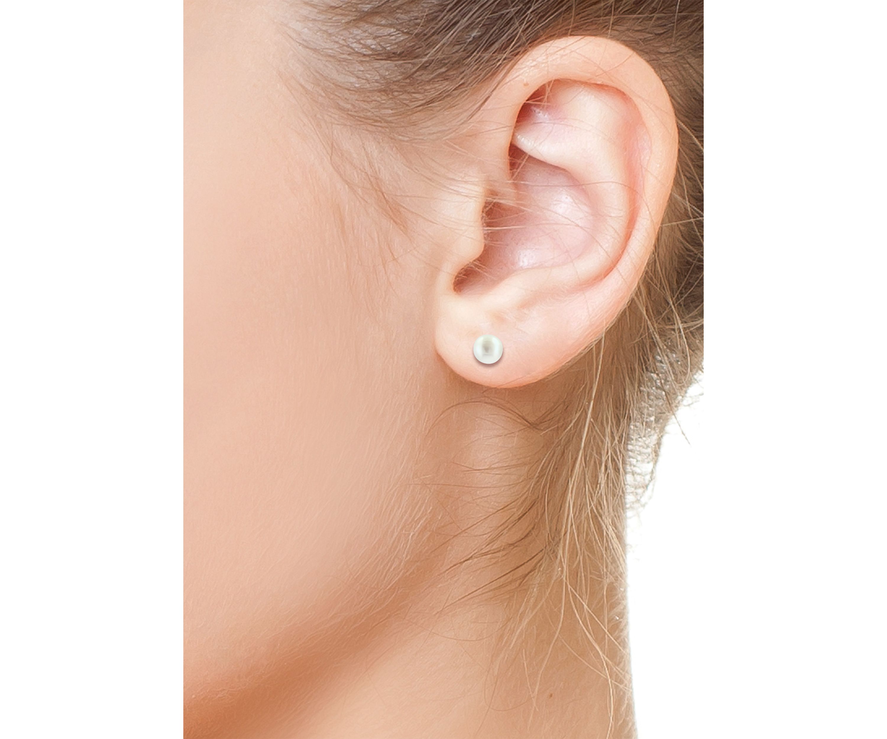 Sterling Silver Freshwater Pearl Earring Set 