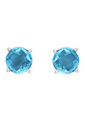 Effy 2.3 Ct. T.w. Blue Topaz Earrings In 14K White Gold -  0617892757464