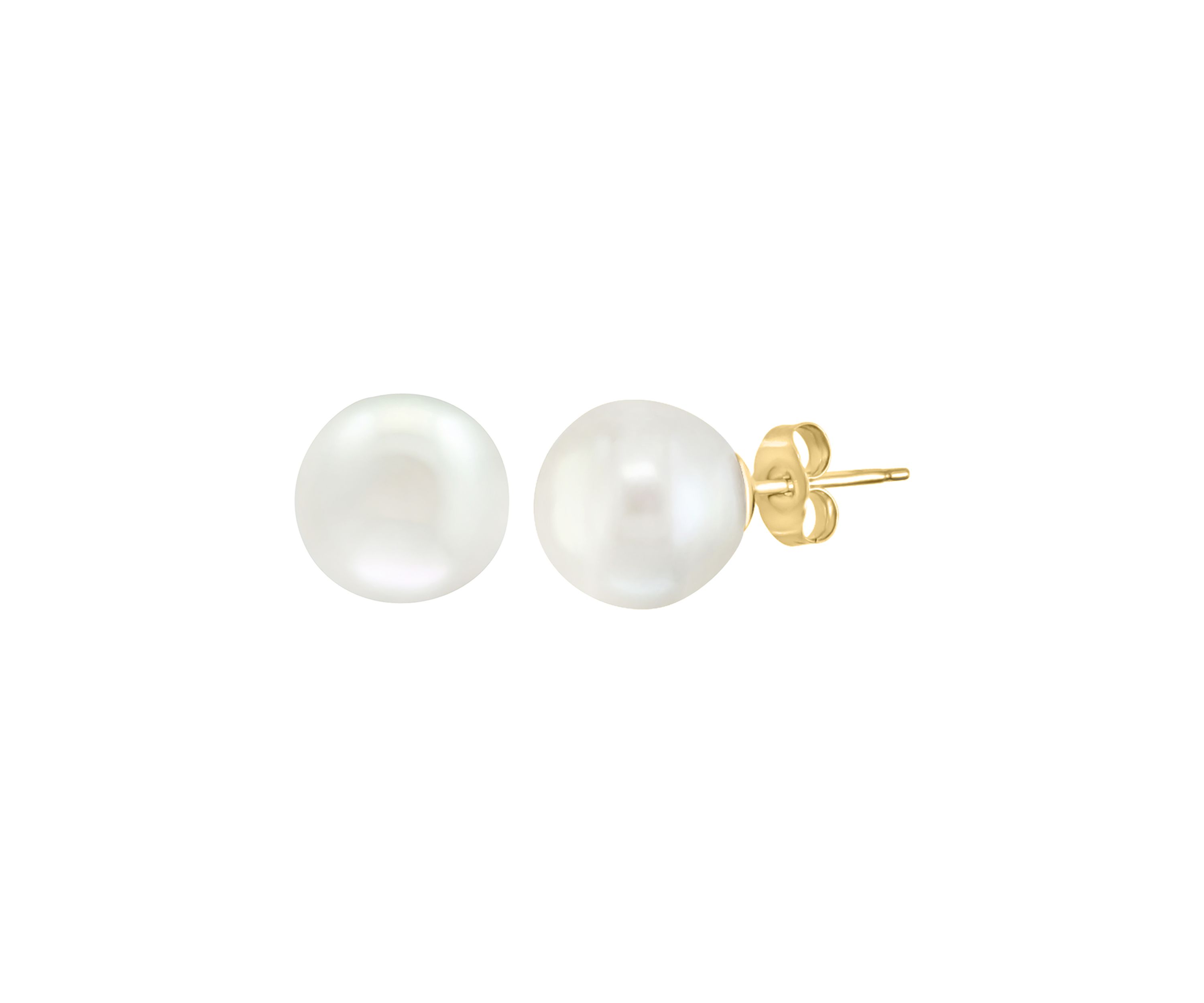 Freshwater Pearl Stud Earrings in 14K White Gold