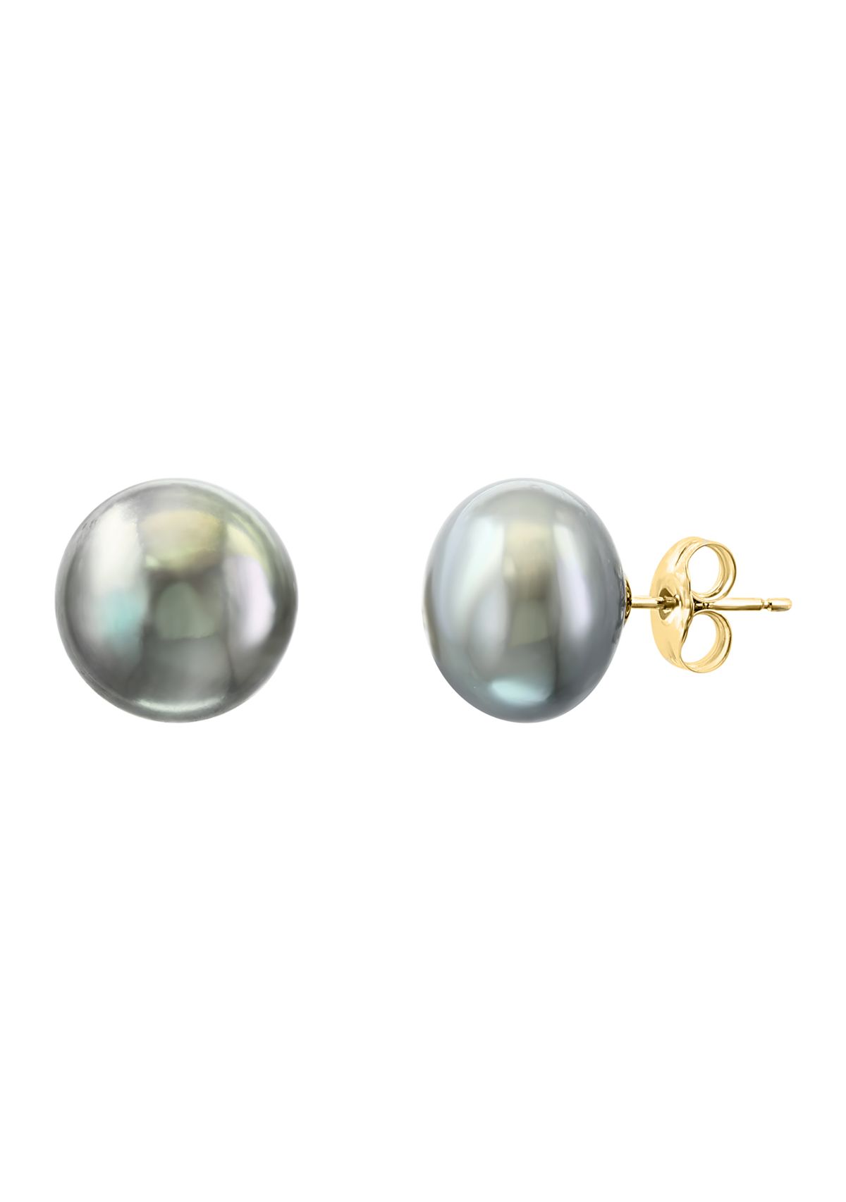 Freshwater Pearl stud Earrings in 14K Yellow Gold