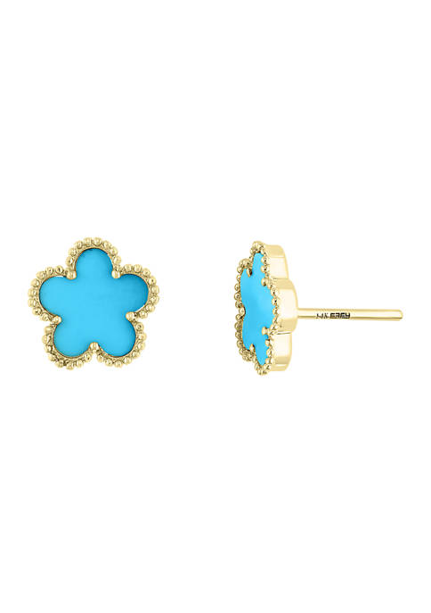 Effy® 1.65 ct. t.w. Turquoise Earrings in 14K