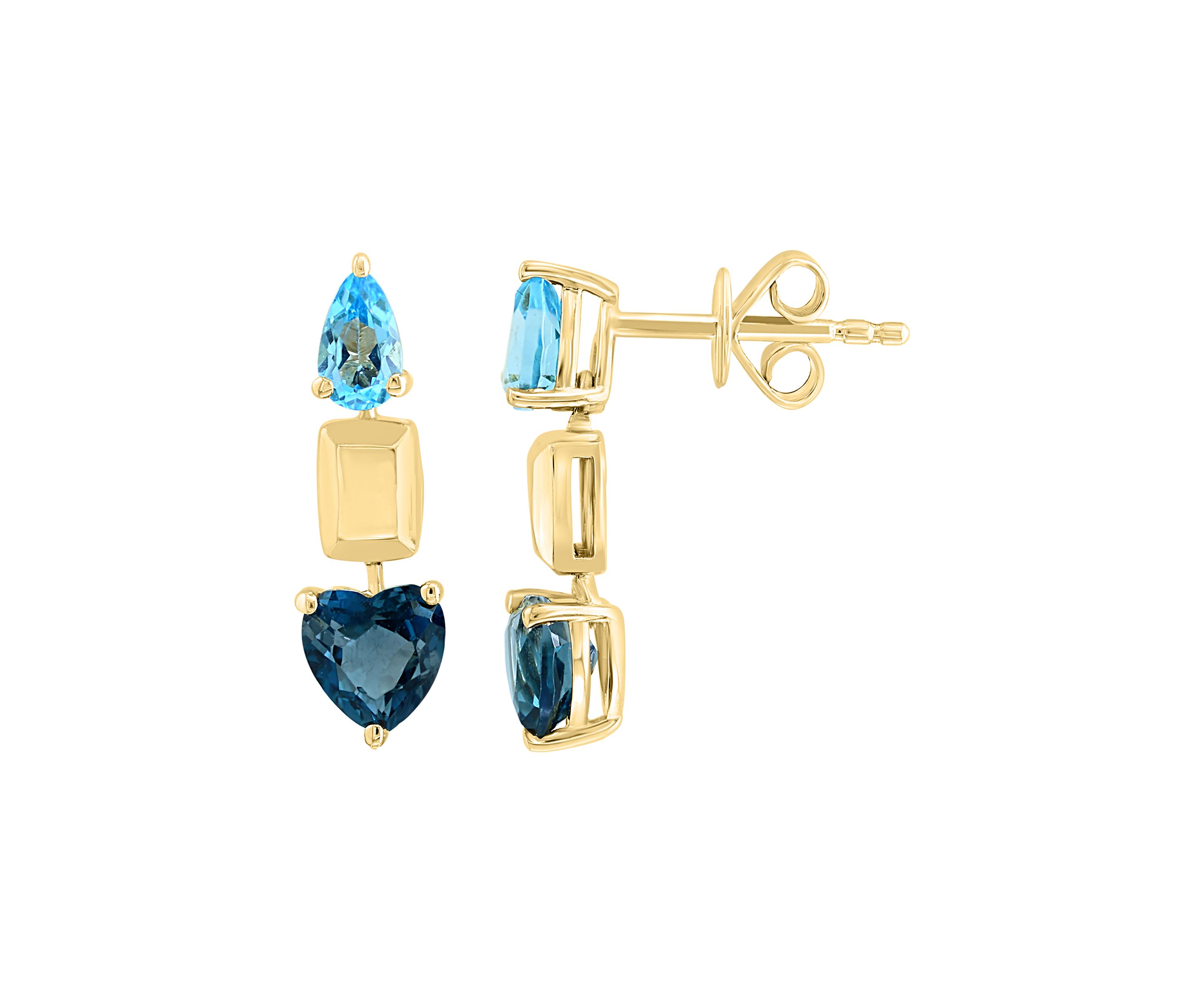 Effy® Blue Topaz and London Blue Topaz Earrings in