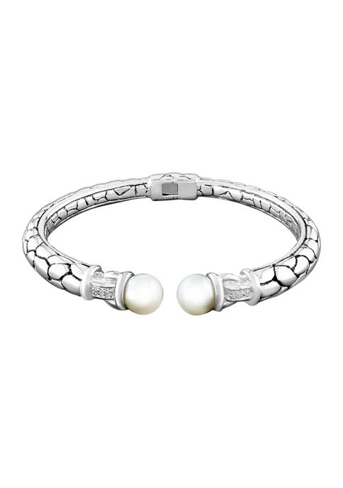 Effy® 0.50 ct. t.w. Diamond Bangle Bracelet in Sterling Silver | belk