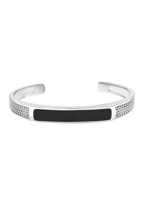 Effy® Onyx Bangle Bracelet in Sterling Silver | Belk