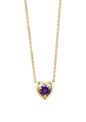 Effy 925 Gold Plated Silver Amethyst Necklace