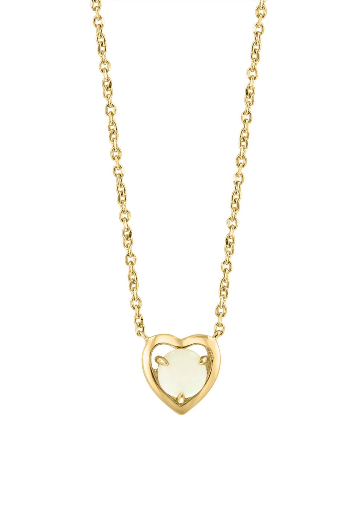 925 Gold Plated Silver Opal Necklace 